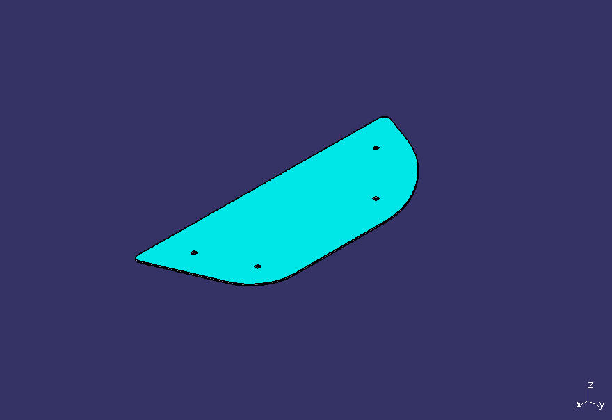 Exterior pedals, F410 driver door step aluminum plate 275*108