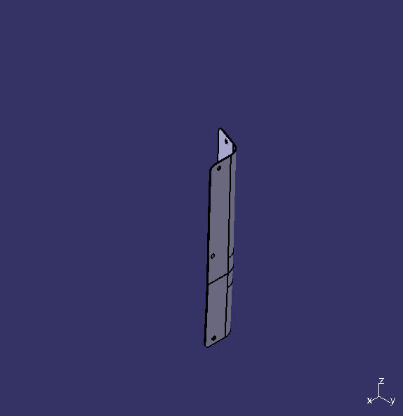 Side circumference skin, emergency door maintenance cover (aluminum), B365