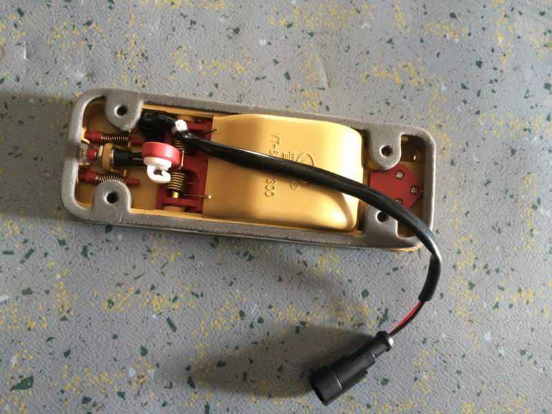 Left rudder emergency door lock (double gear double point lock new inner handle shape)-2