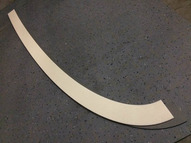 Decoration parts for the lower frame of the front windshield, dark gray, 6121H, ABS-2