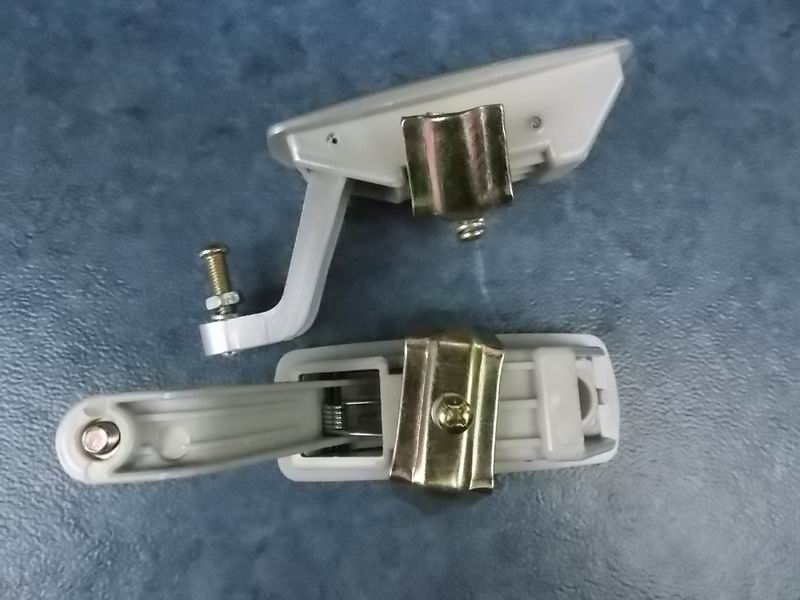 Silver white car lock buckle-1