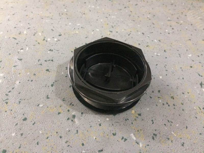 Large round air outlet for matte black in the overall air duct-1