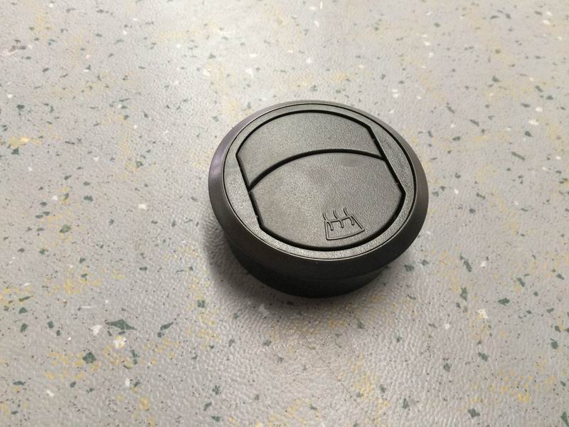 ZK6876H注塑IP主体用哑光黑色圆形出风口-1