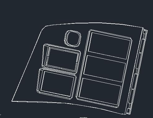 6876 new instrument panel left panel, injection molding purchase