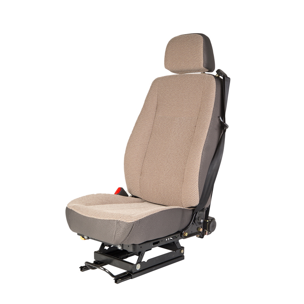 YTS01(B) No shock absorbing slide driver's chair with gray and black rear-3