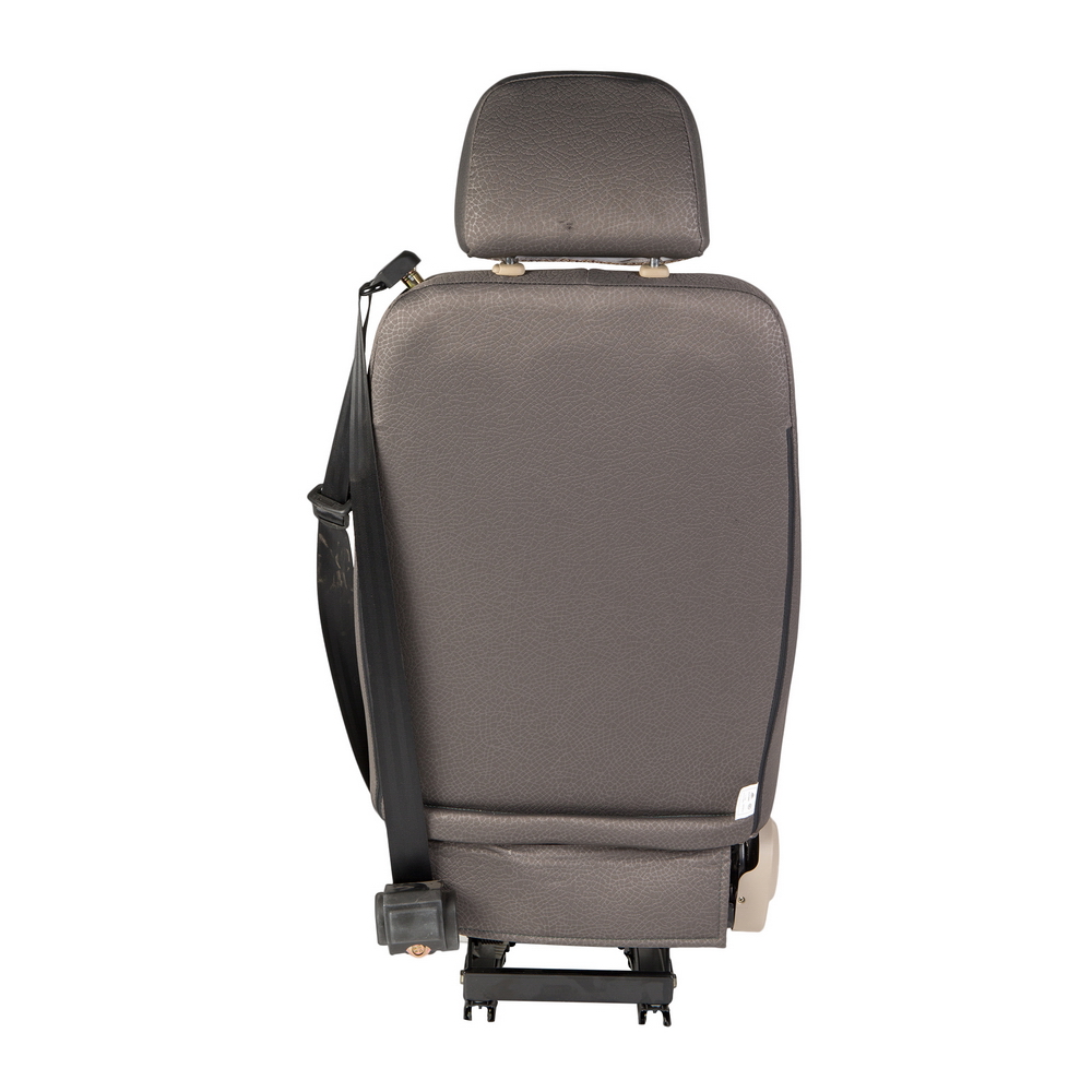 YTS01(B) No shock absorbing slide driver's chair with gray and black rear-4