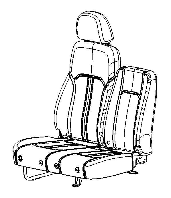 1900 light truck passenger seat-head rest