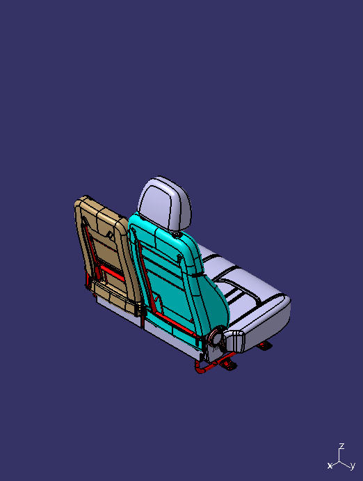 1900 light truck passenger seat-leather