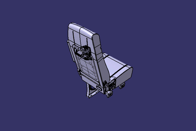 YT16 right single chair 16 seat middle door third row fabric cup holder