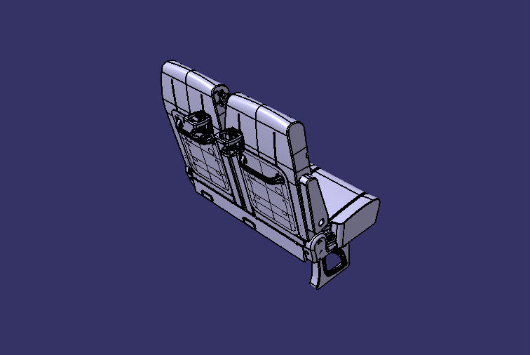 YT16 left flat legs double chair 16 seats first row fabric cup holder