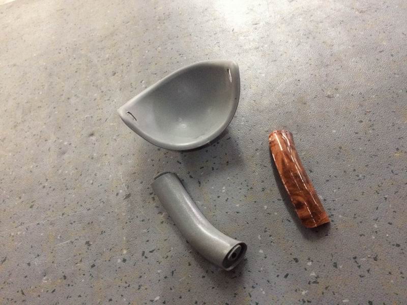 Ручка сиденья, ЭКО 032 , боковая ручка с левым отверстием, серая-1