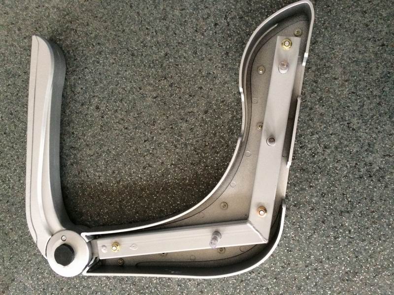 YT15B seat new shape right armrest silver grey upward-1