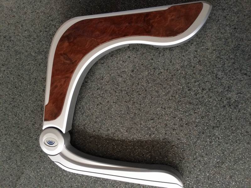 YT15B seat new shape right armrest silver grey upward