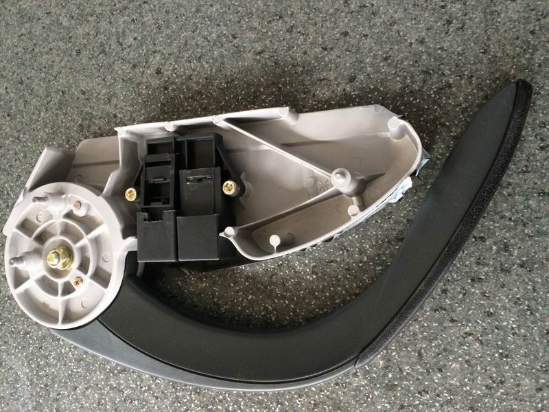 YTF032 economy seat left armrest black down type-front and rear