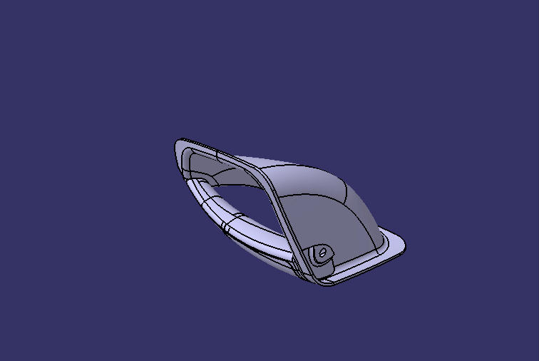 Seat handle, YTF035(F01), right hole handle, dark gray