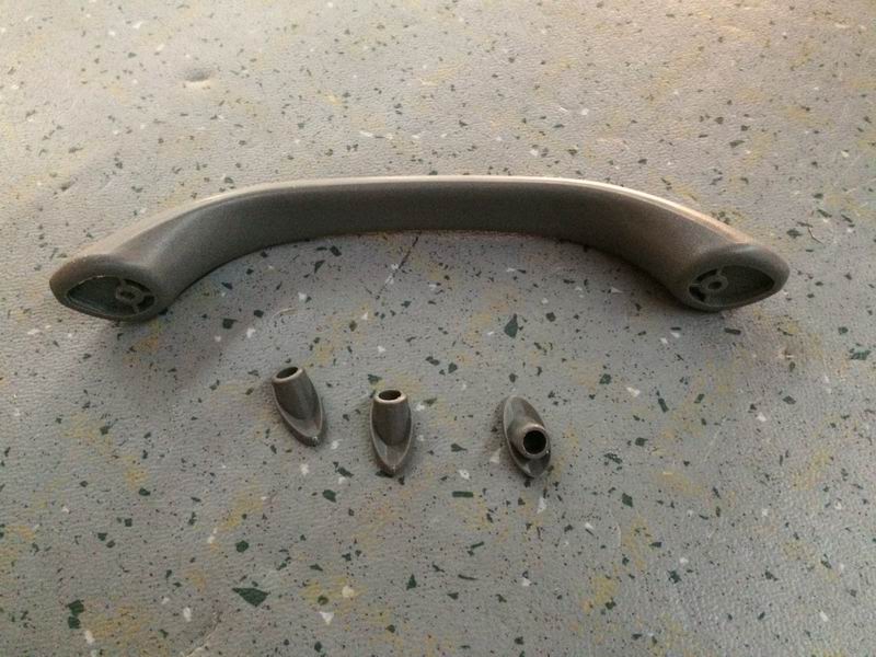 Seat handle, universal type, simple handle, dark gray