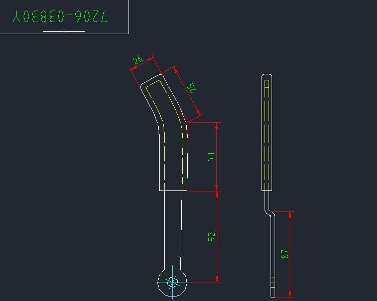 YTF 032 (Да 01E ) Внутренняя ручка регулировки складного сиденья
