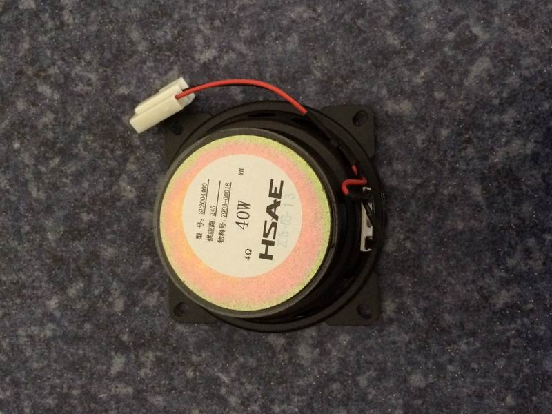 Speaker SP.2004400 4 ohms 4 inch black power plug-in