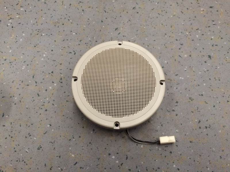 Speaker, 8 ohm, 5 inch, gray and white-1