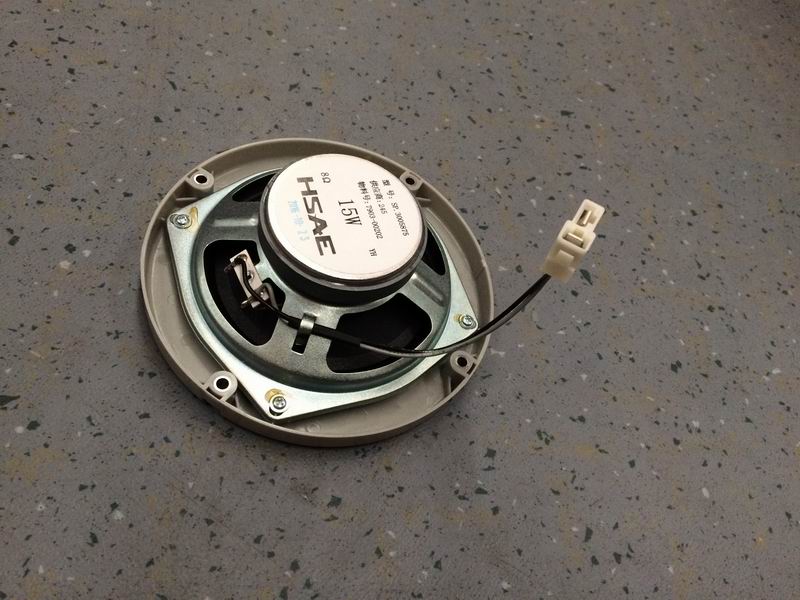 Speaker, 8 ohm, 5 inch, gray and white-2
