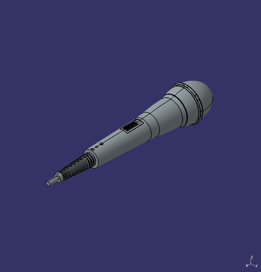 Микрофон, проволочный, ручной