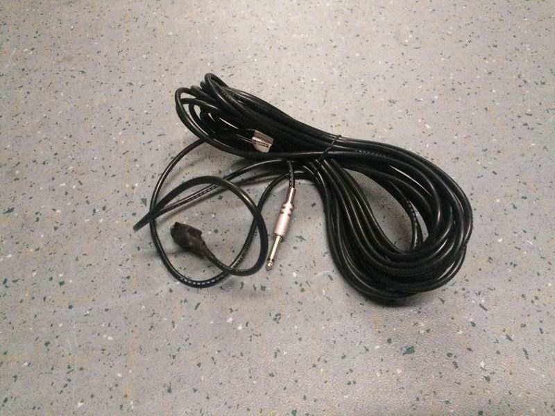 Microphone extension cord, L=11m, 6.35MIC plug