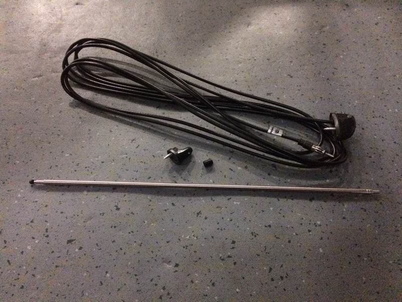 Antenna, retractor, 5.5 meters, pull rod type