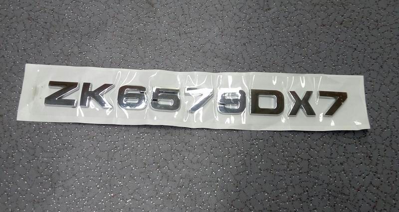 ZK6579DX7 new font electroplating model plate (25mm high)