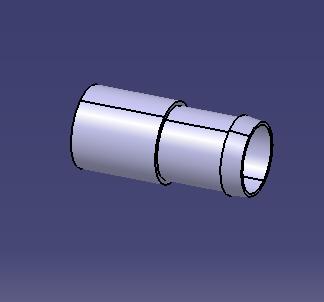 Прямое соединение медных труб (φ 25 , ж 22 , один конец расширяется)