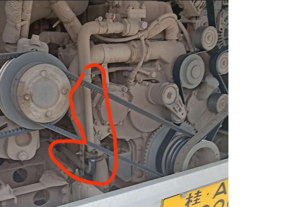 Heating hard pipe, 25, aluminum, heater cabin connection heater-1