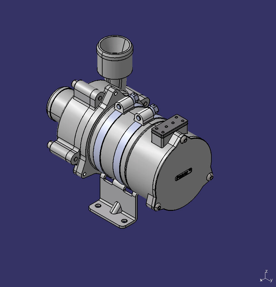 Water pump assembly, 2000L/h (1.5bar), 24V, 38