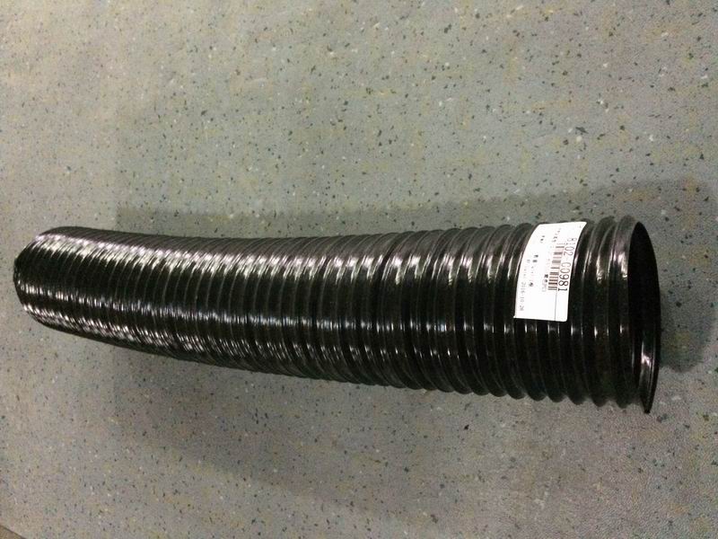 Defrosting tube, Φ120, length 650, black PU