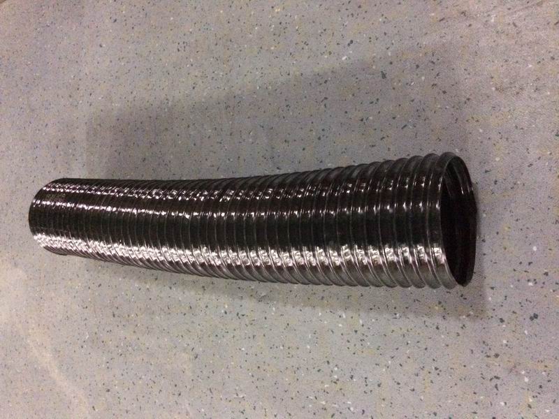 Defrosting tube, Φ120, length 650, black PU-1