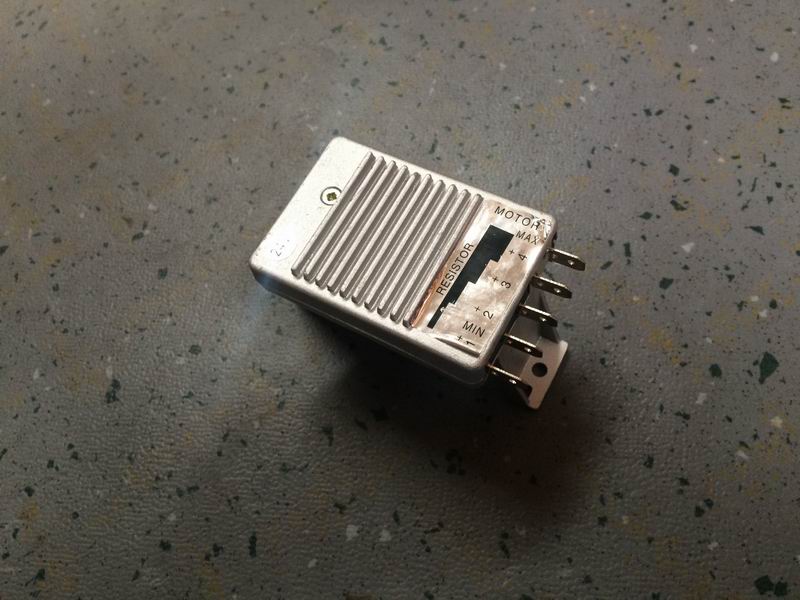 Fan speed control resistance