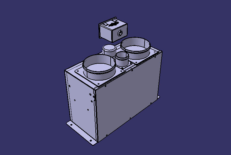 Electric defrosting device, single warm, fixed right, bottom air inlet