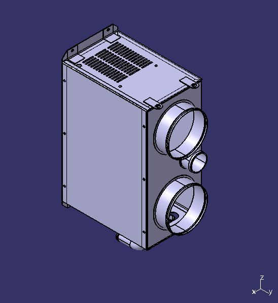 Defroster, plumbing, air duct type