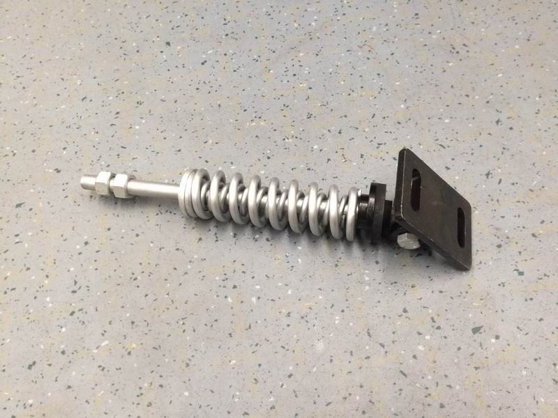 Spring adjustment rod assembly; rod containing; spring; support-1