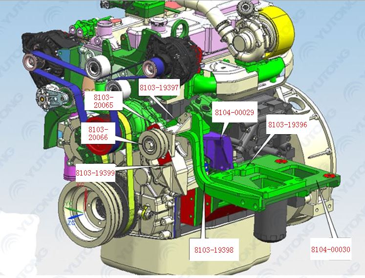 Air conditioner tensioner assembly-1
