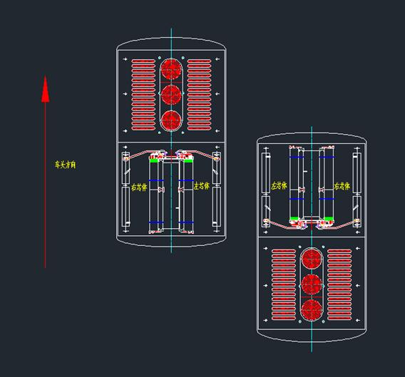 Air conditioning assembly, left and right, 6115, dual system