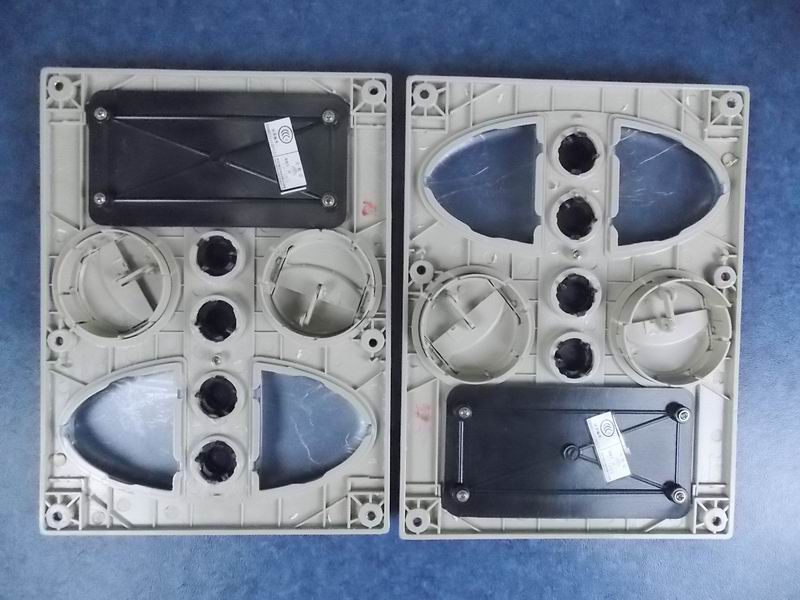 FY290 air outlet without lamp retaining lamp shape, off-white color sample