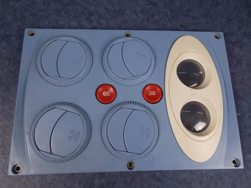 FY300B rectangle four-eye air outlet light blue