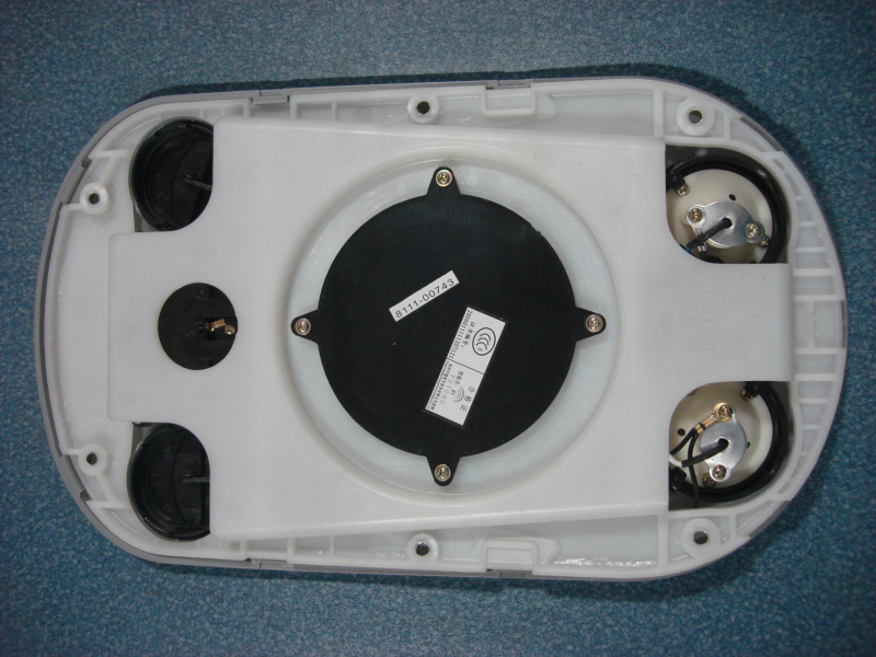 FY6120 special-shaped double-eye double-light air outlet assembly silver gray