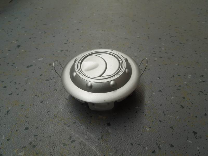 финансовый год 80 Круглый воздухозаборник с одним отверстием, серебристо-серый, экологический логотип-1