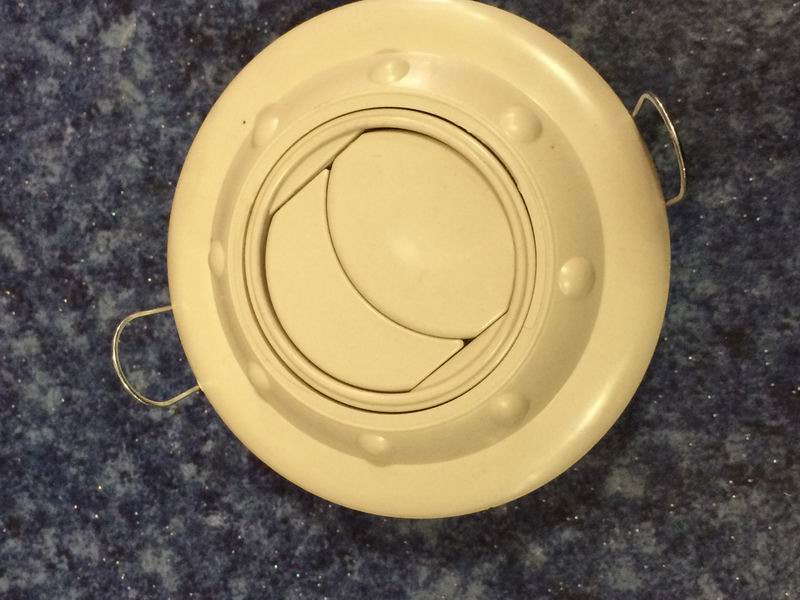 FY80 round single-eye air outlet beige, color-size flip type