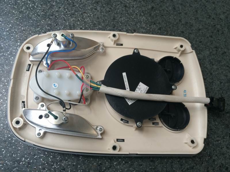 FY310 special-shaped double-eye double-light air outlet beige white-1