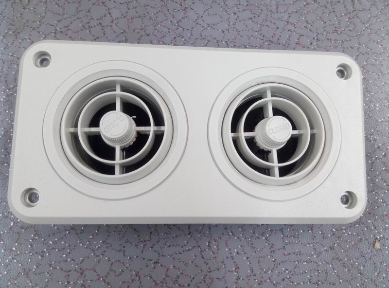 Binocular air outlet, non-school bus flame retardant grade, self-tapping nail, Rhine