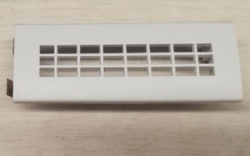 Square normally open air outlet, 120*45, Rhine white-1