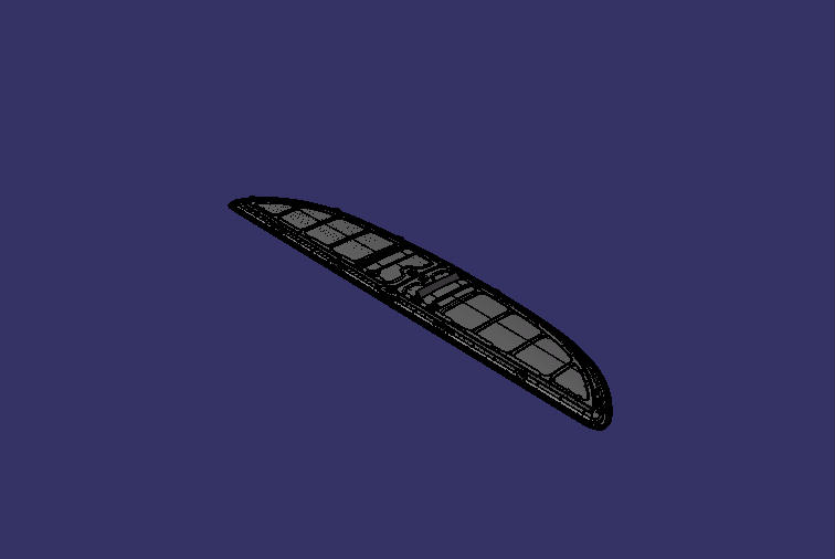 Return air gutter assembly, 1185*240, grey, none