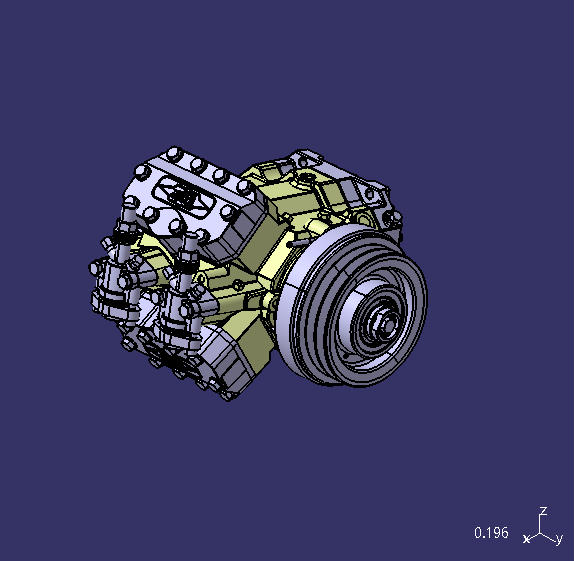 Air conditioning compressor, 4NFCY, 2B, 190