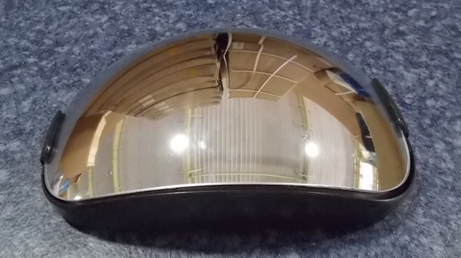 Lower view mirror assembly; including lenses, pallets, movements, aluminum base